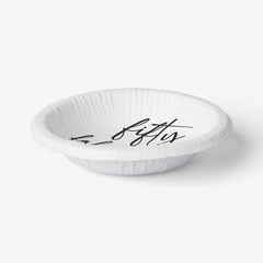 Fifty & Fabulous Minimal 50th Birthday Party Paper Bowls