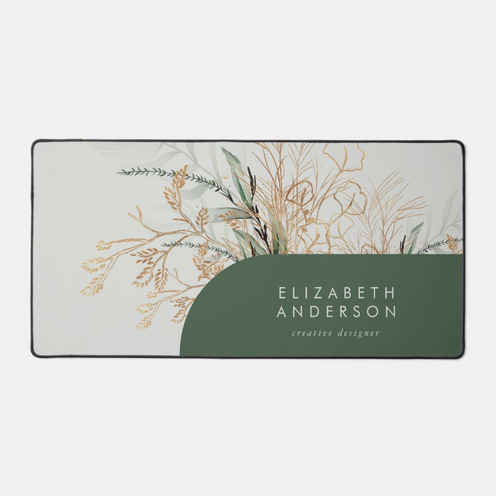 Eucalyptus Elegant Green Large Mouse Desk Mat