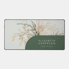 Eucalyptus Elegant Green Large Mouse Desk Mat