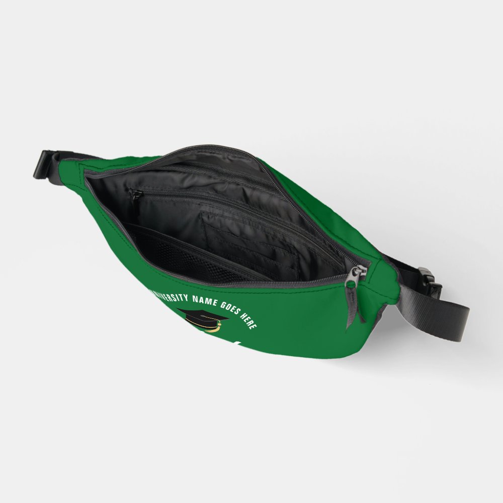 Green Graduate Customizable 2025 Graduation Fanny Pack