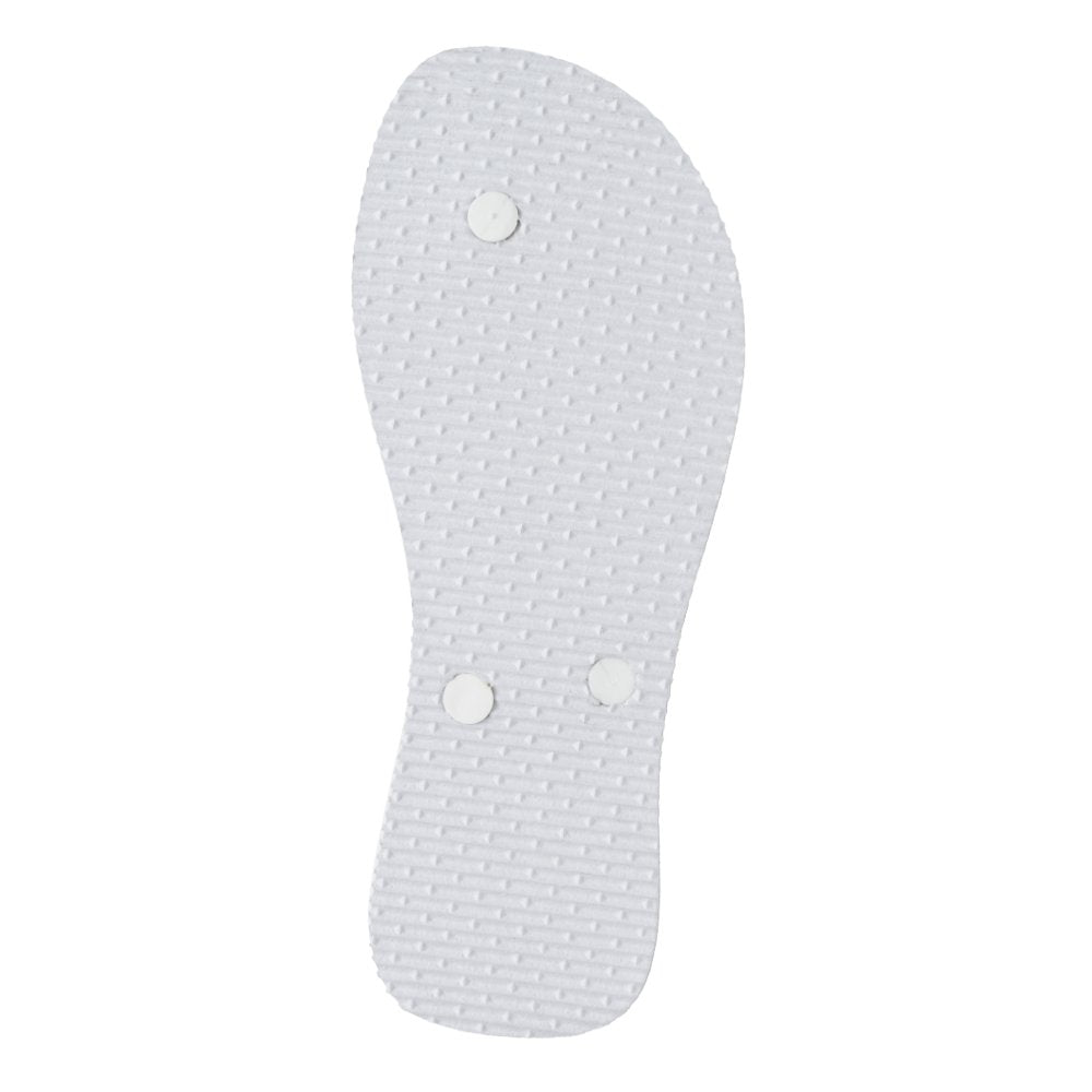 Personalized Team Bride Periwinkle and White Flip Flops