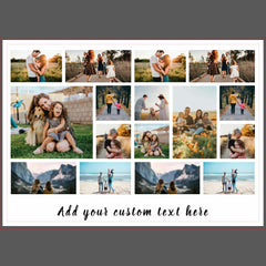 Personalized 16 Photo Collage Photo Block