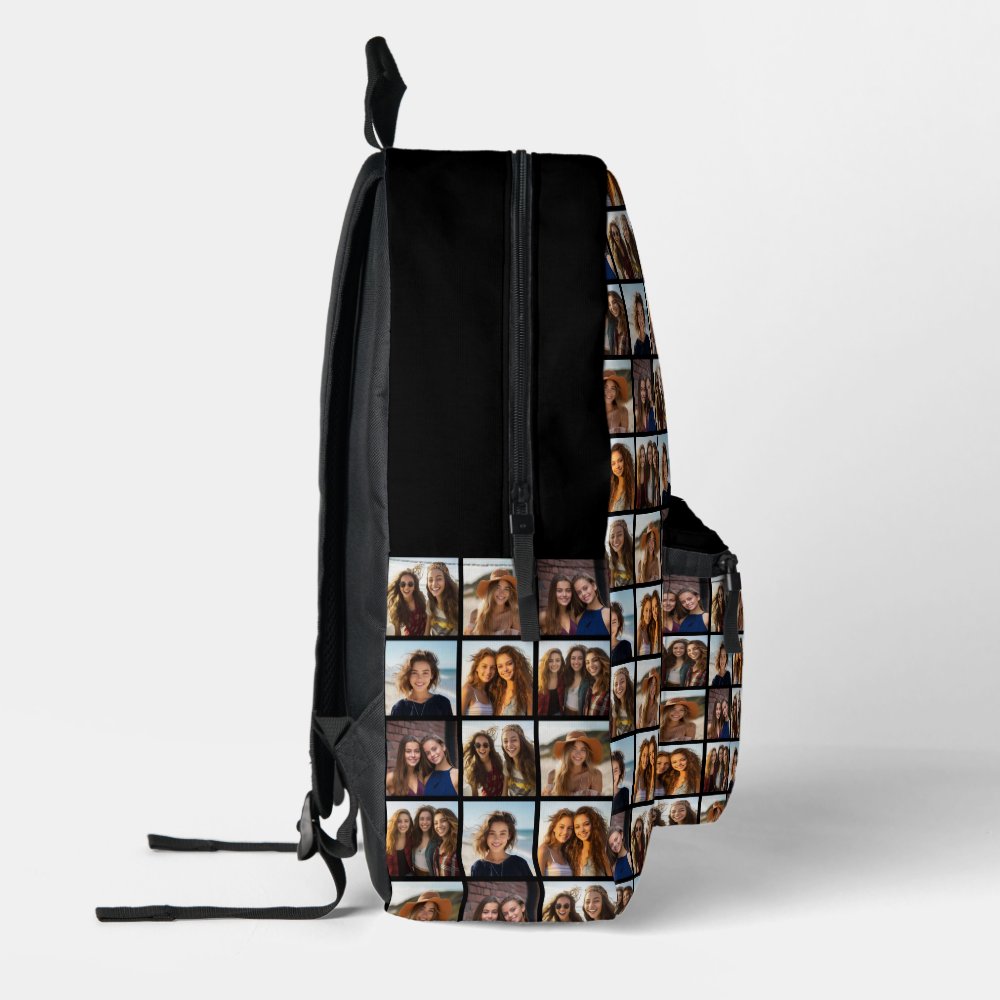6 Photo - All Over Pattern - black white Printed Backpack