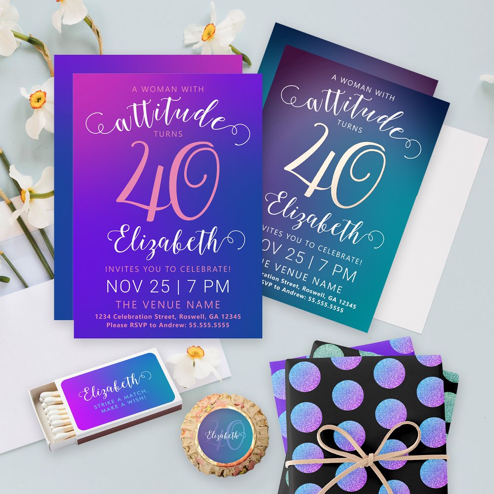 Inspirational Modern Stylish Blue Graduation Party Topple Tower