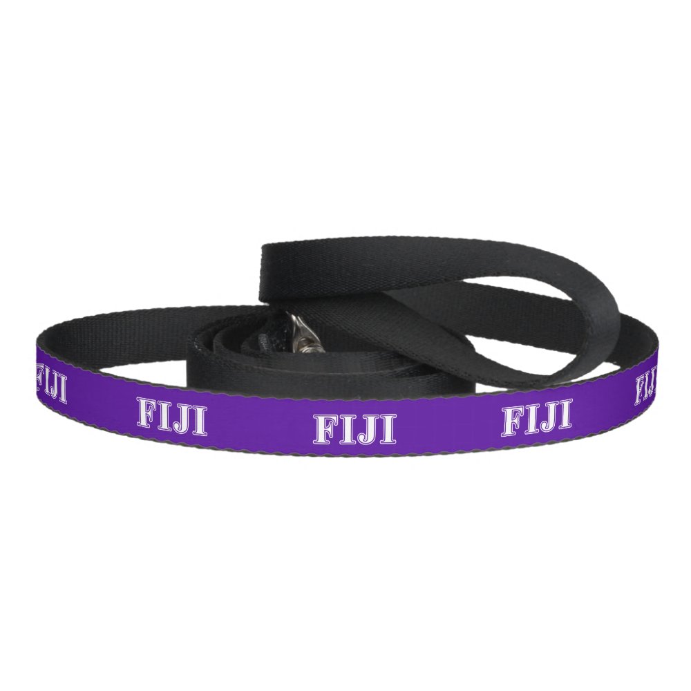 Phi Gamma Delta Whie and Purple Letters Pet Leash