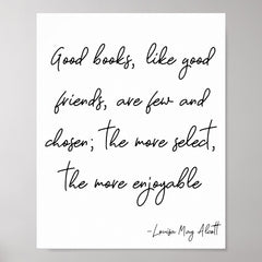 Script Lettering Friendship Quote Art Poster