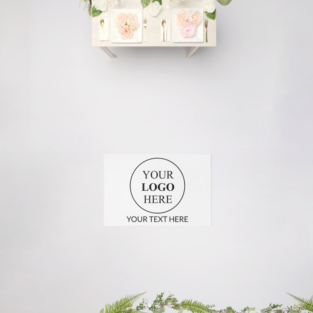 Custom Promotional Logo – No Minimum Order Rug