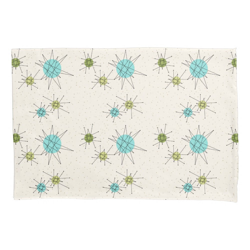 Iconic Atomic Starbursts Pillowcase