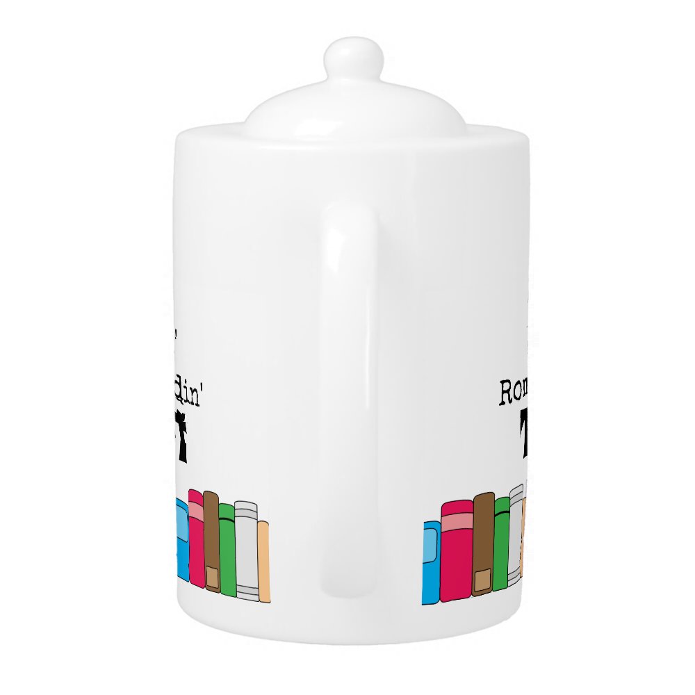 Tea Drinking, Romance Reading Books Teapot