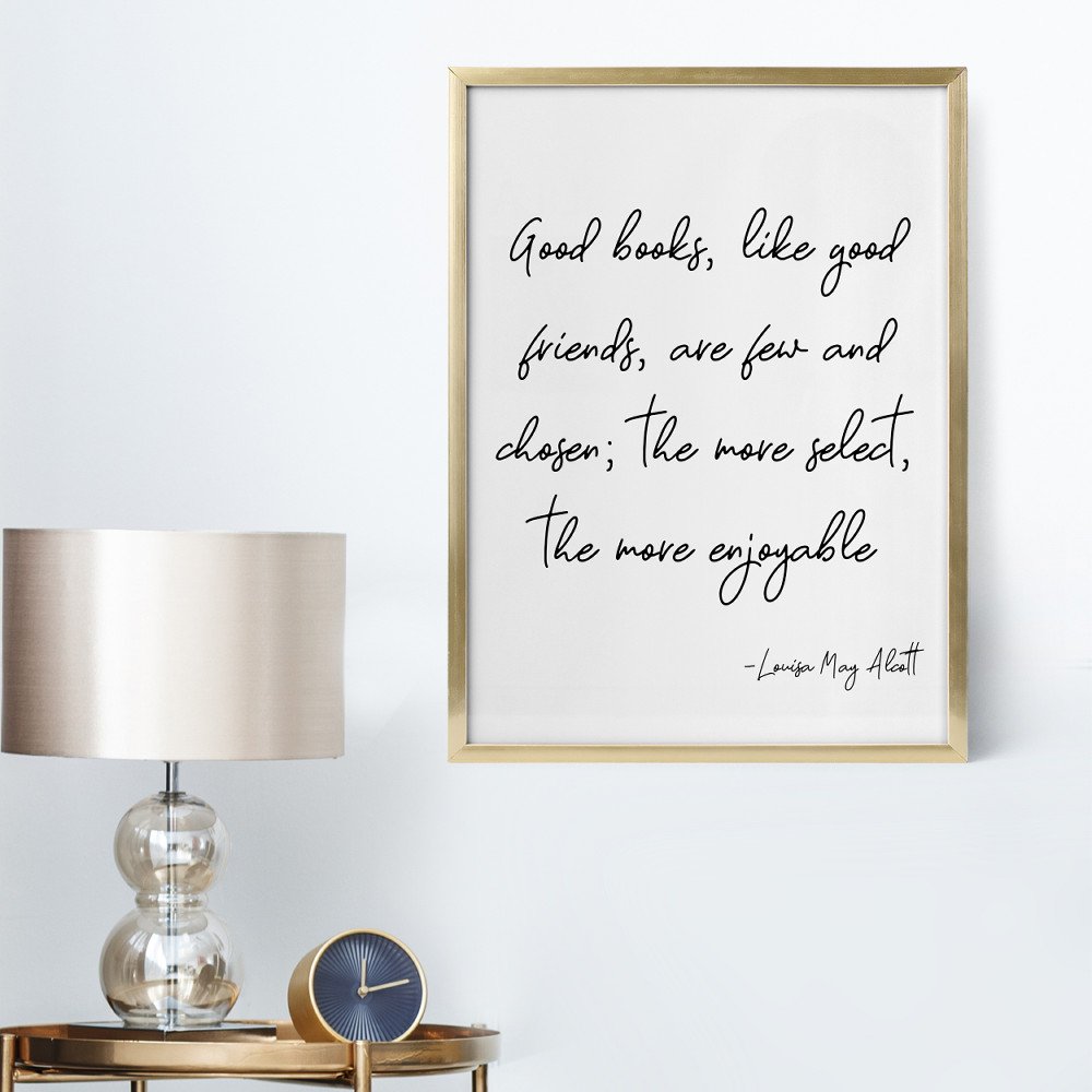 Script Lettering Friendship Quote Art Poster