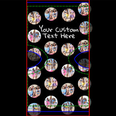 4 Photo Collage and Text Custom Personalized Socks