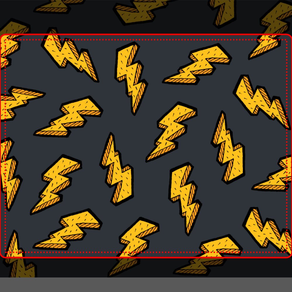 Lightning Bolt Pattern Fun and Pop Metal Lunch Box