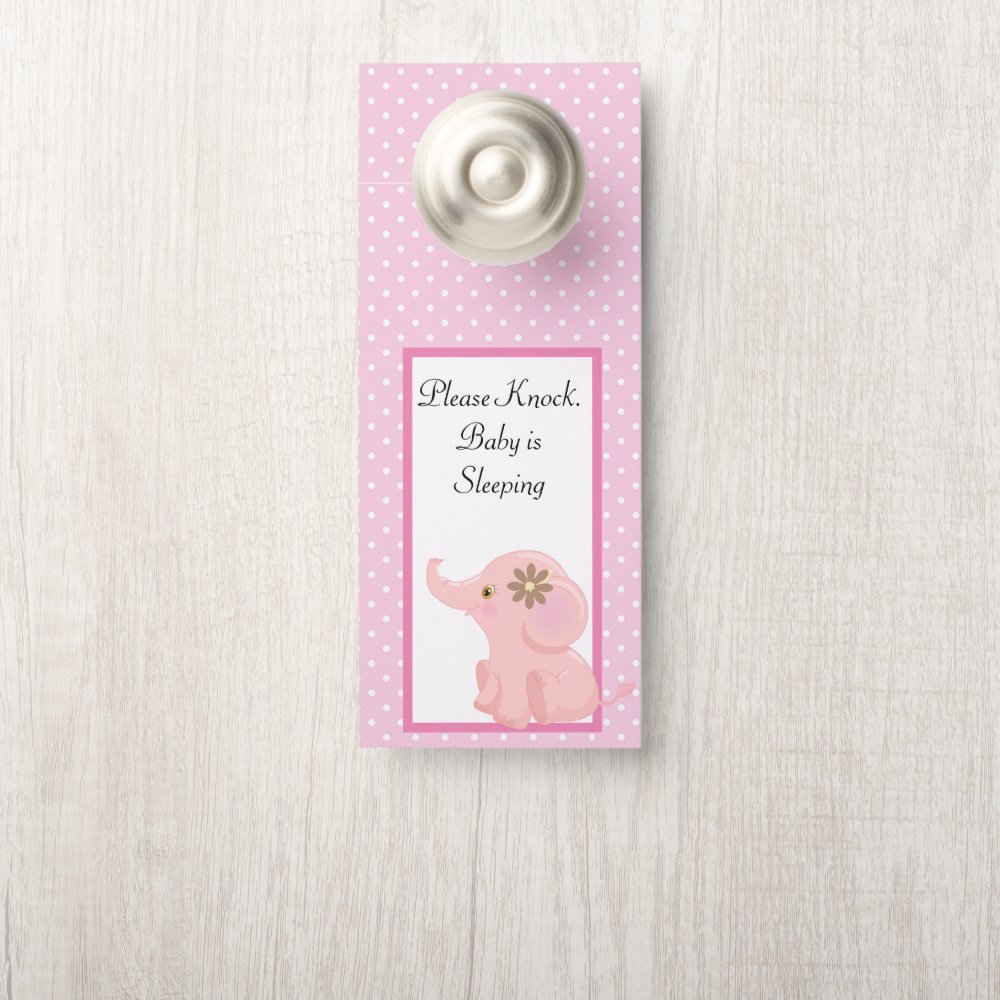 Do Not Disturb Baby Sleeping Door Hanger Sign