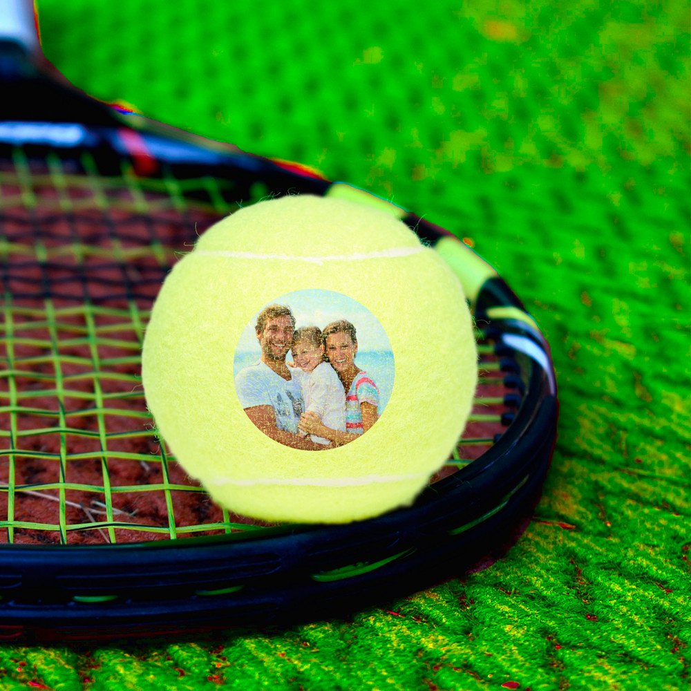 Custom Personalized Tennis Player Photo Balls