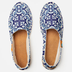 Portuguese blue tile espadrilles