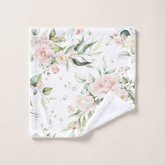Elegant Blush Pink Eucalyptus Bath Towel Set