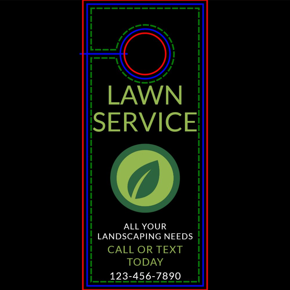 Landscaping & Lawn Service Professional Door Hange Hanger