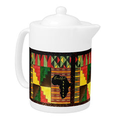 Beautiful Africa Teapot