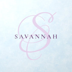 Modern Stylish Monogram Script Blush Name Wall Decal