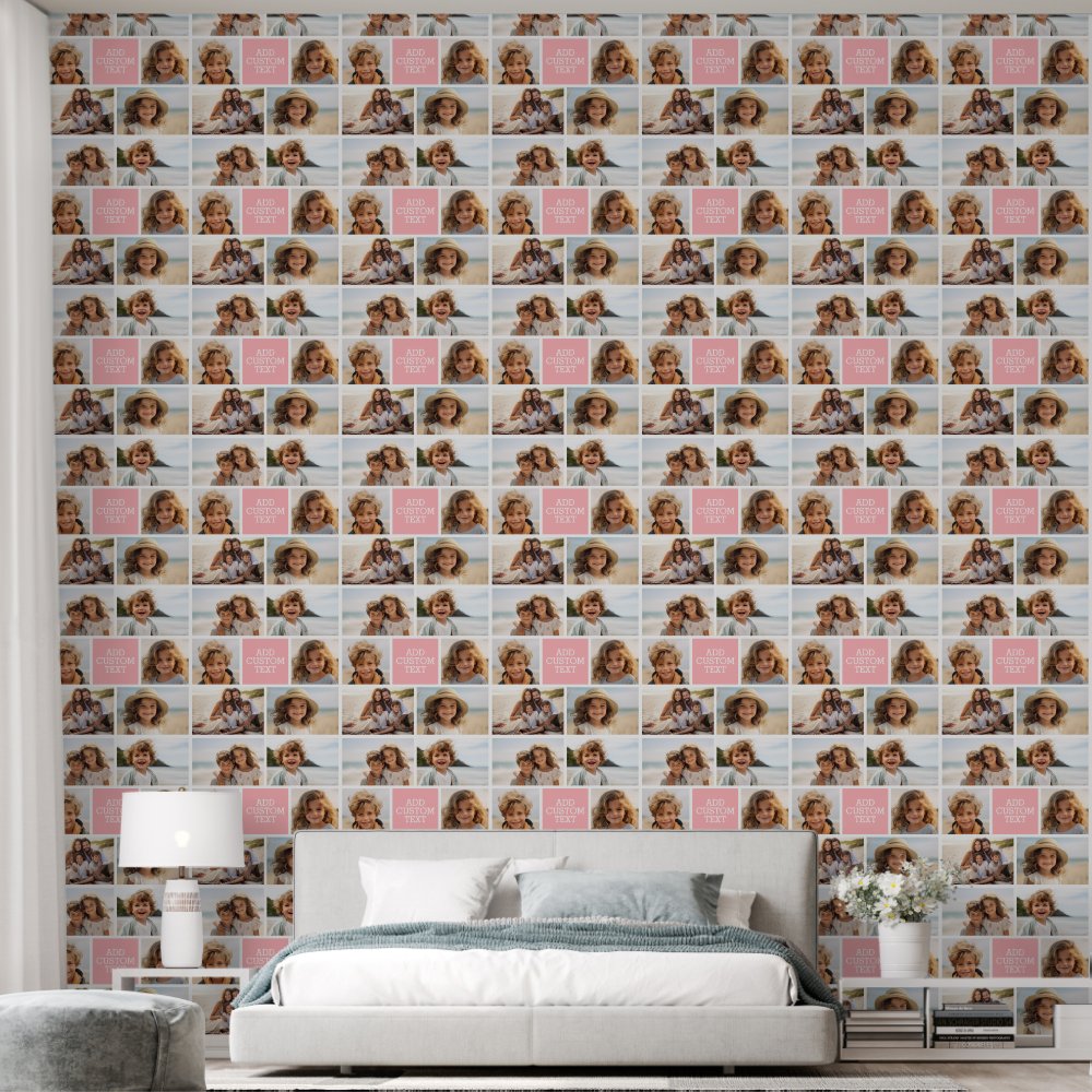 Create Your Own Photo Collage - 6 photos Monogram Wallpaper