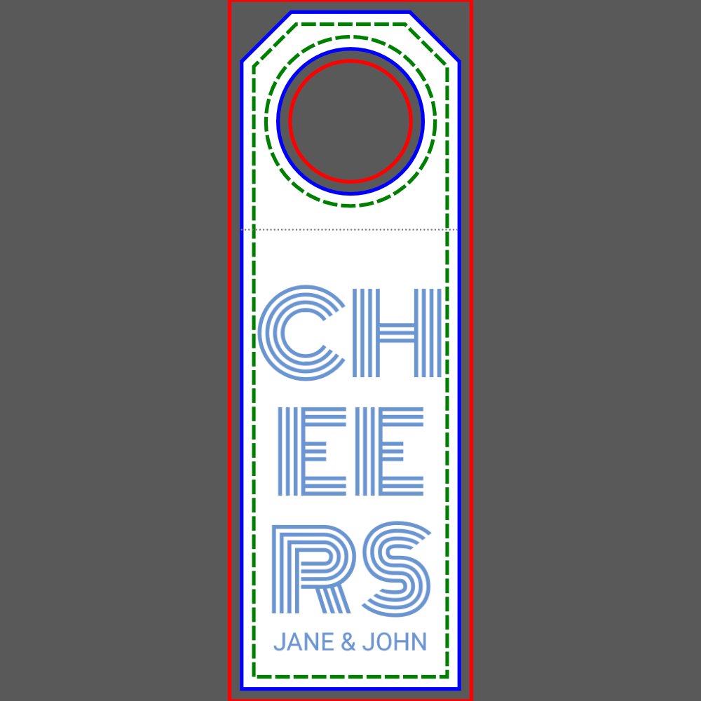 Cheers Bottle Tag
