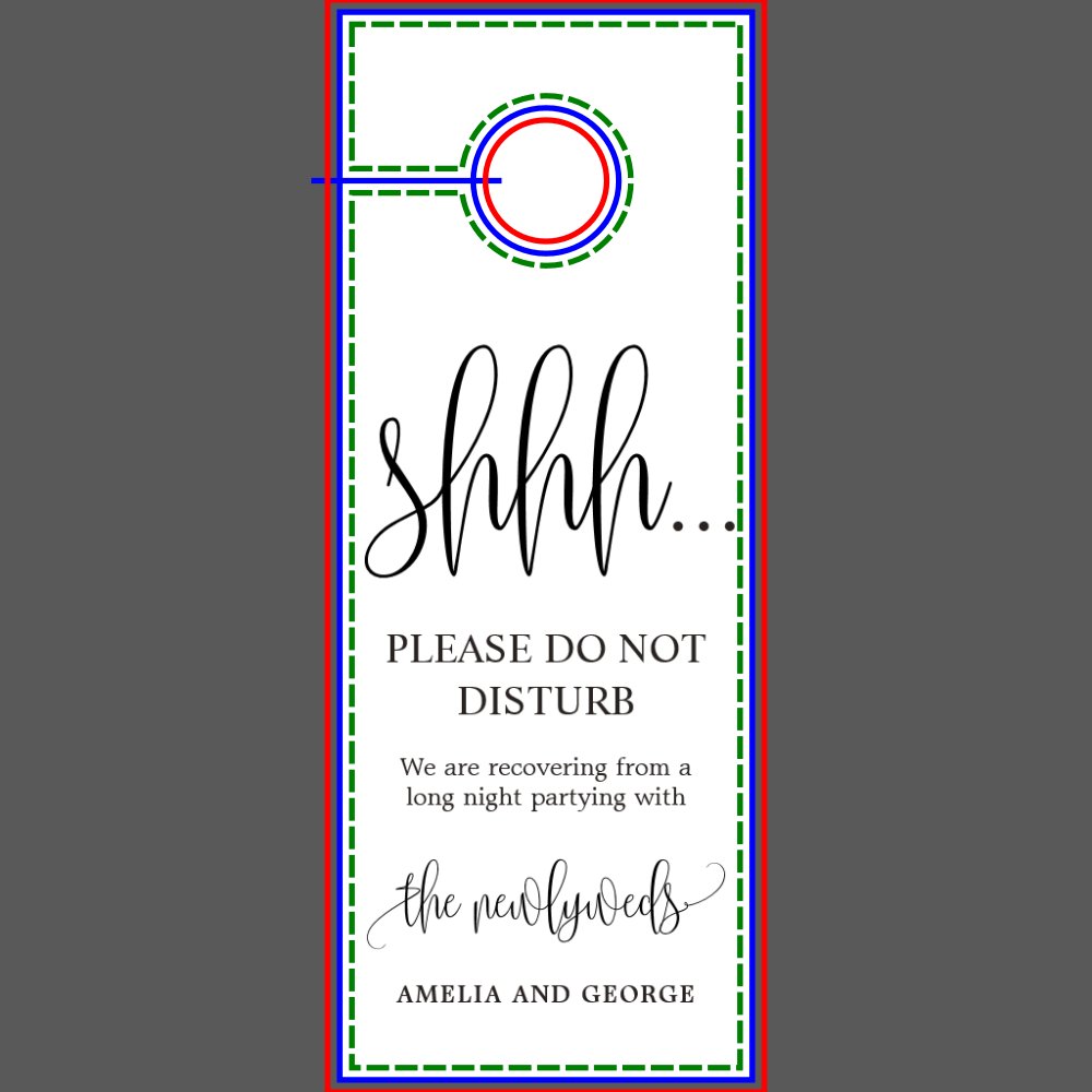 Door Hanger Wedding Do Not Disturb Sign LCC