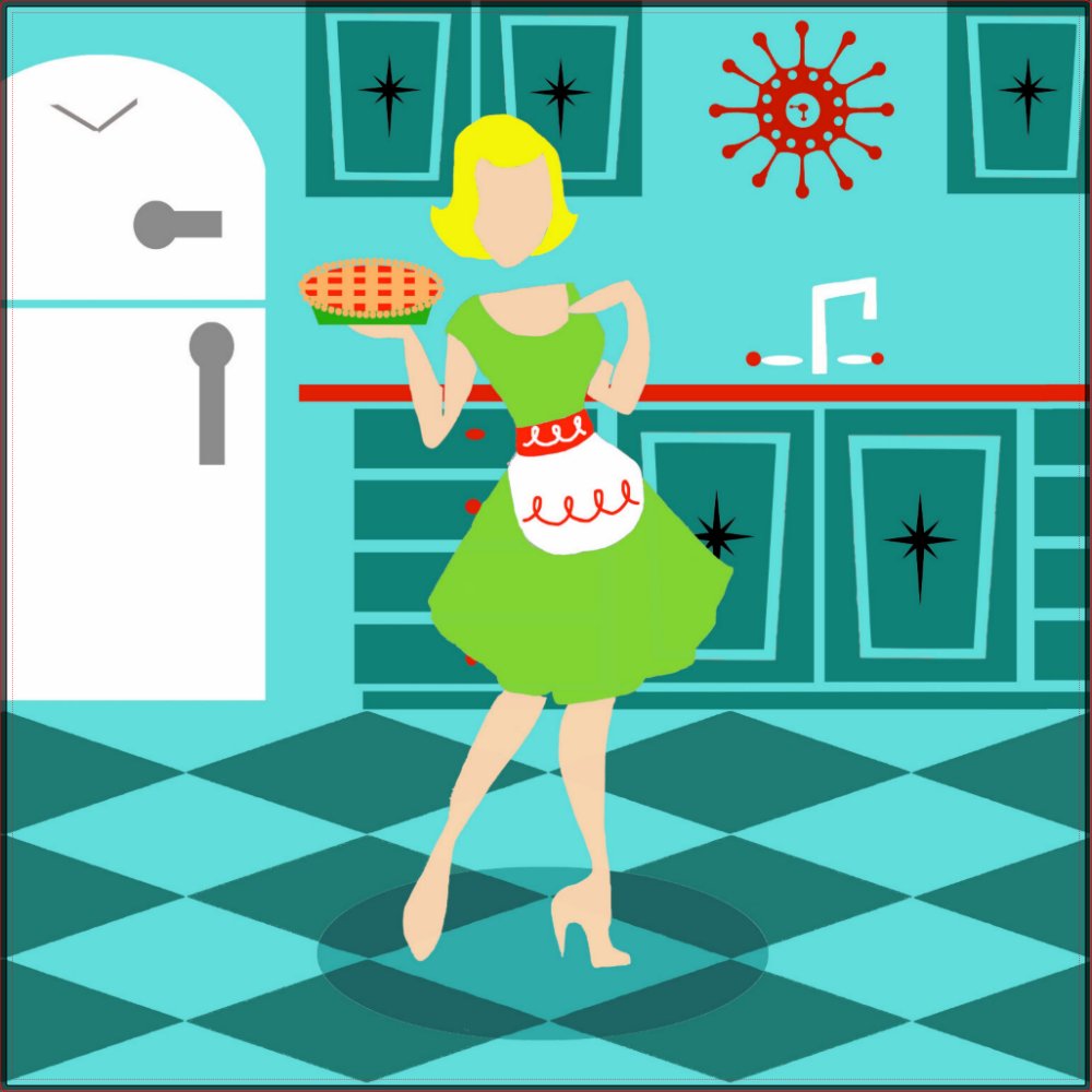 Retro Kitchen Wall Decal