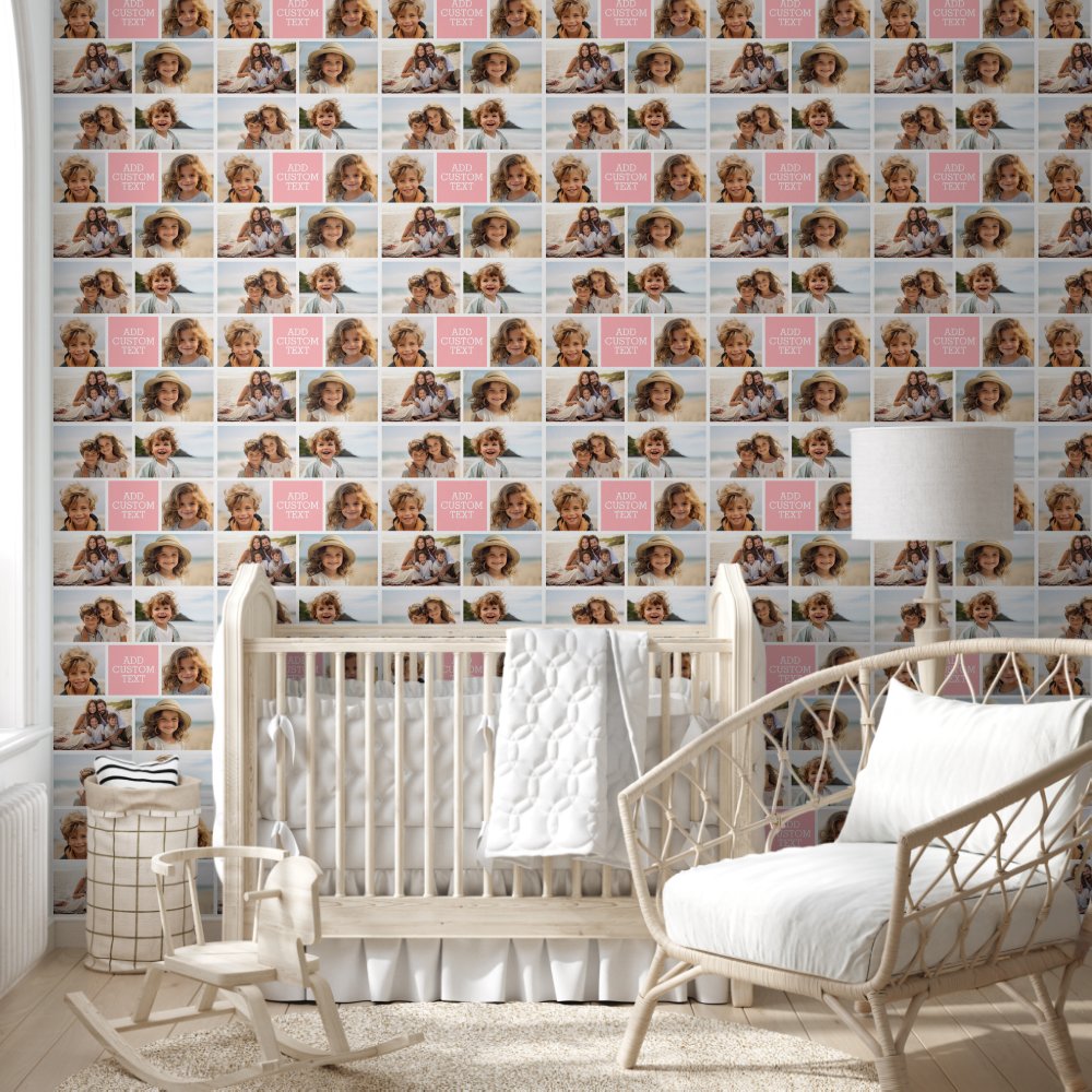 Create Your Own Photo Collage - 6 photos Monogram Wallpaper