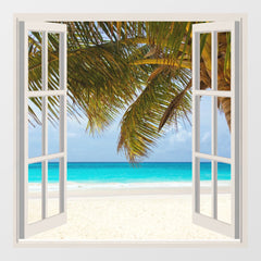 Create your own window view wall decal