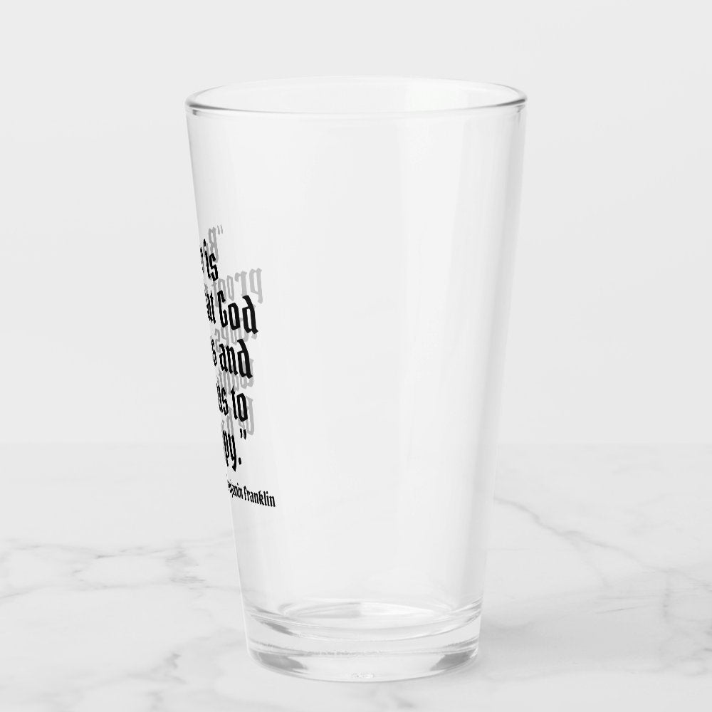 Beer is Proof Funny Beer Quote Glass