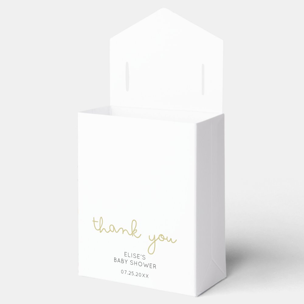 Wildflower Baby Shower Thank You  Favor Boxes