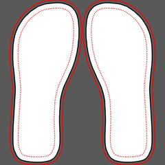 Blue Sports Jersey Custom Name Number Flip Flops