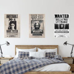 HARRY POTTER™ Wanted Wall Art Sets