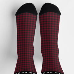 Monogram Buffalo Plaid Groomsmen Socks