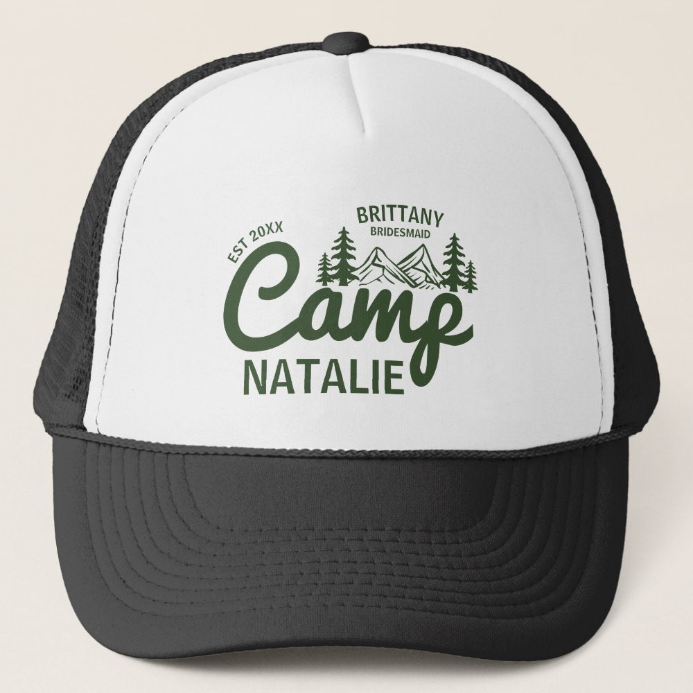 Personalized Camp Bach Bachelorette Party Custom Trucker Hat