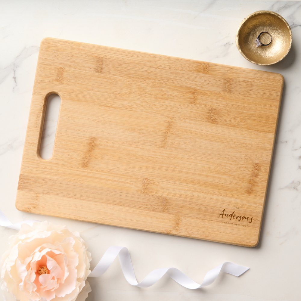 Personalized Cutting Board, Wedding Gift Engraved Cutting Board