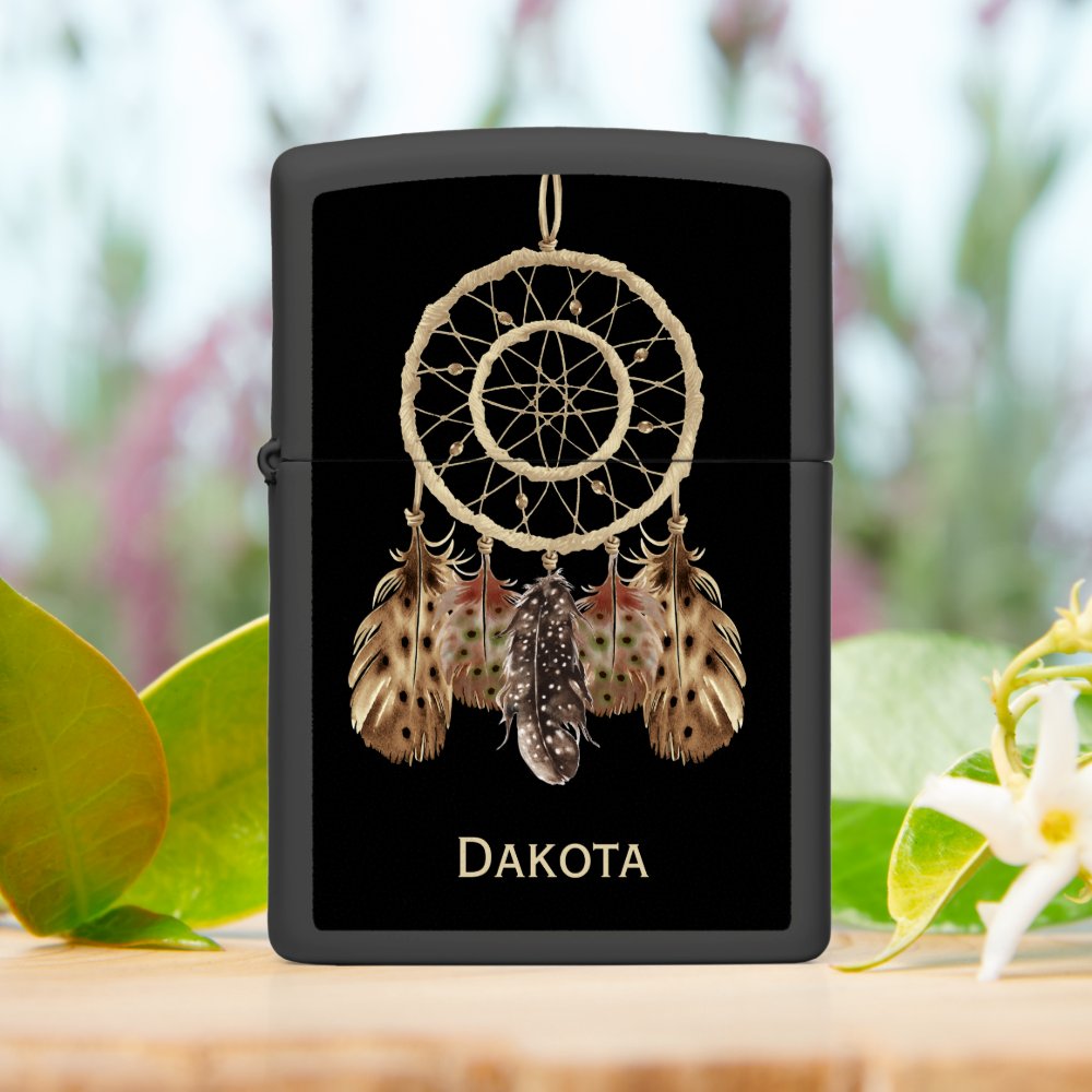 Dream Catcher Boho Style with Your Name Zippo Lighter