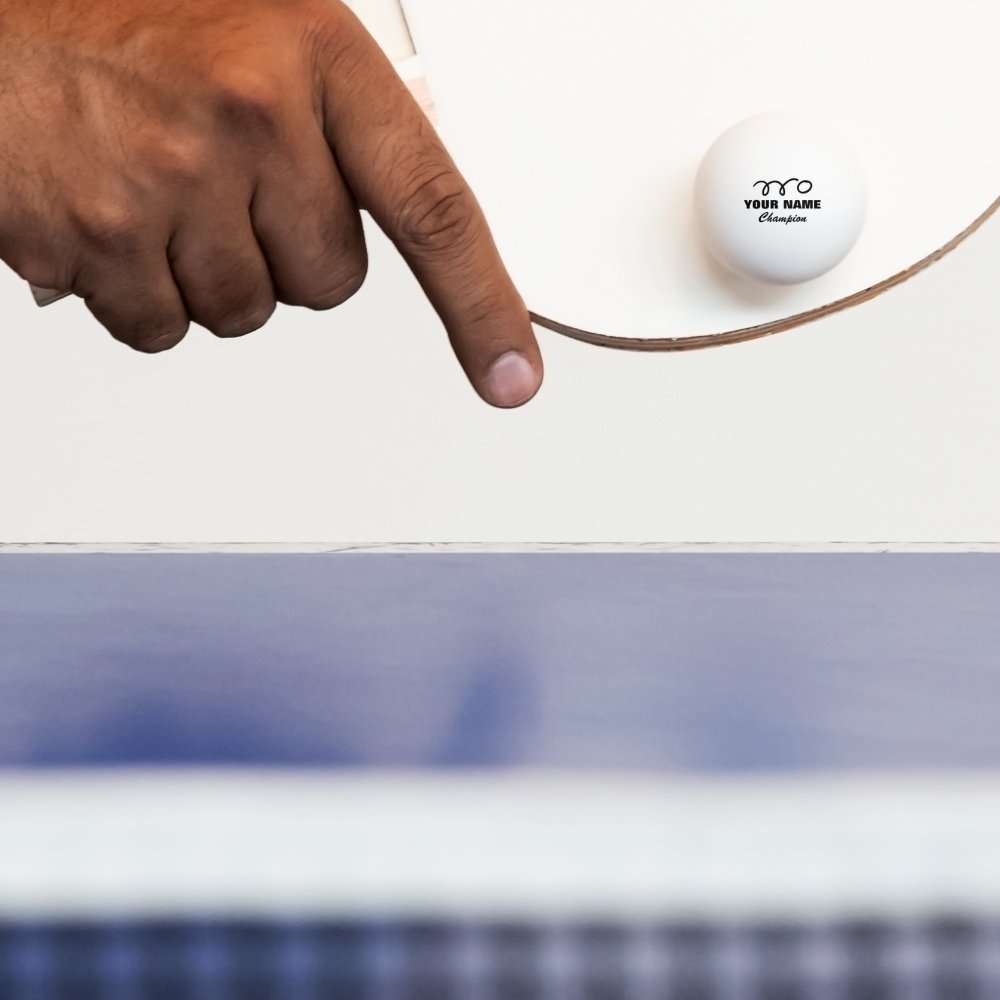 Personalized ping pong balls for table tennis game