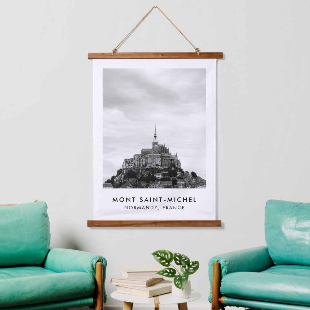 Black & White Photography France Wall Hanging Tapestry