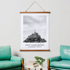 Black & White Photography France Wall Hanging Tapestry