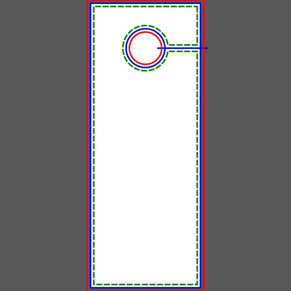 Pressure Power Washing Template Door Hanger