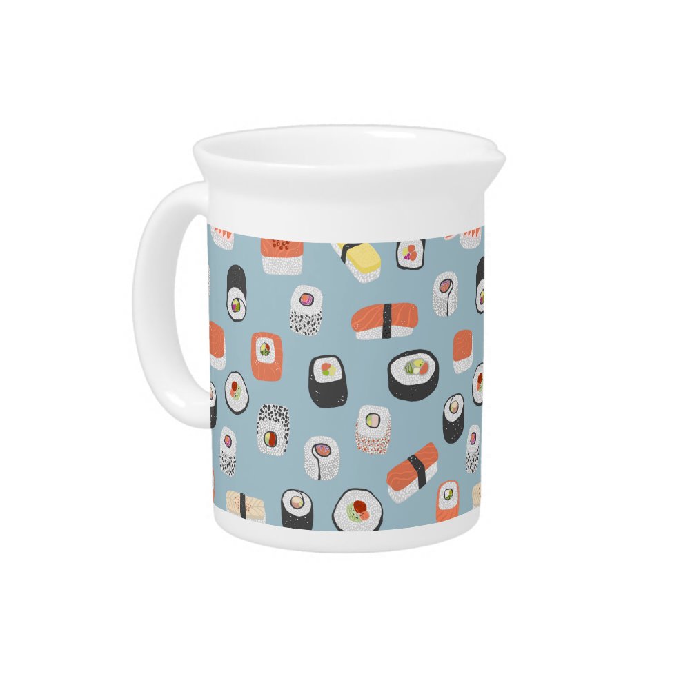 Sushi Pattern Beverage Pitcher