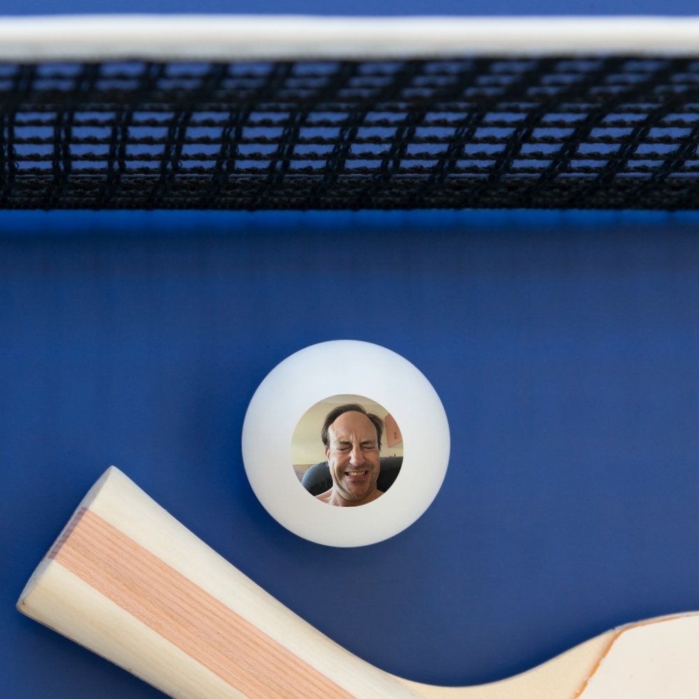 Ping Pong Ball with a funny view.
