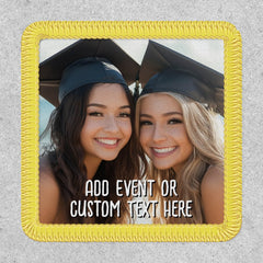 Full Photo with Custom Text in White Patch