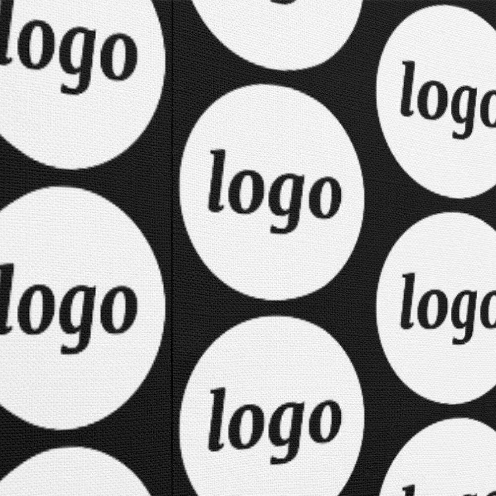 Logo Pattern Business Promotional Black Wallpaper