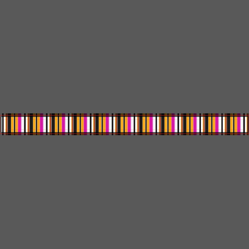 Cute black orange stripes pet leash