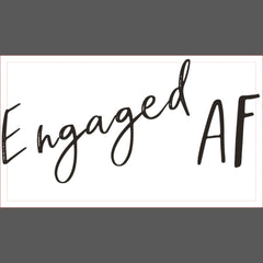 Engaged AF Charcoal Logo Unisex  Trucker Hat