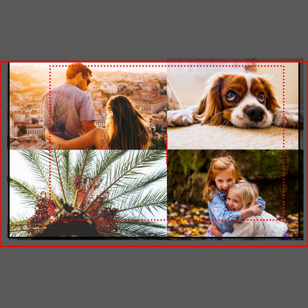 Your 8 Photo Pillowcase Double Sided Template