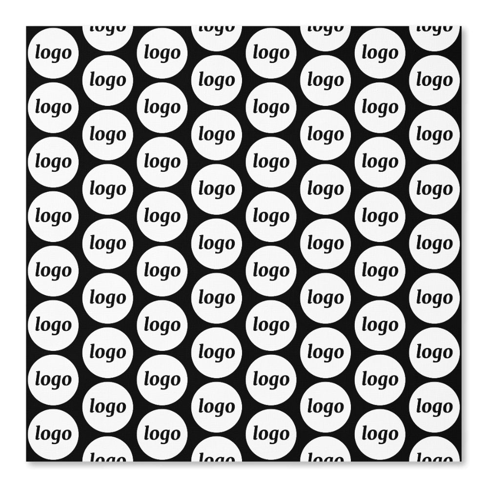 Logo Pattern Business Promotional Black Wallpaper