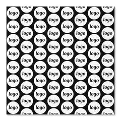 Logo Pattern Business Promotional Black Wallpaper